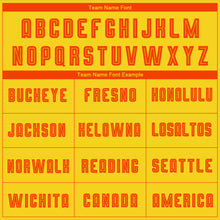 Load image into Gallery viewer, Custom Gold Orange Sublimation Fade Fashion Soccer Uniform Jersey
