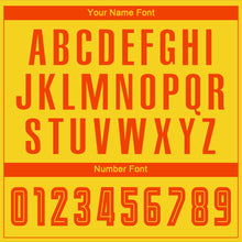 Load image into Gallery viewer, Custom Gold Orange Sublimation Fade Fashion Soccer Uniform Jersey
