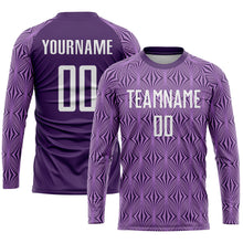 Load image into Gallery viewer, Custom Purple White Sublimation Soccer Uniform Jersey
