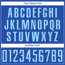 Load image into Gallery viewer, Custom Royal Light Blue Sublimation Soccer Uniform Jersey
