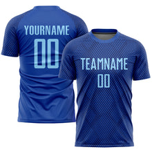 Load image into Gallery viewer, Custom Royal Light Blue Sublimation Soccer Uniform Jersey
