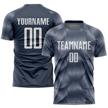 Load image into Gallery viewer, Custom Steel Gray White Sublimation Soccer Uniform Jersey
