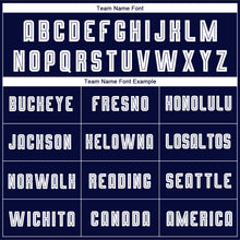 Load image into Gallery viewer, Custom Red White-Navy Sublimation Fade Fashion Soccer Uniform Jersey
