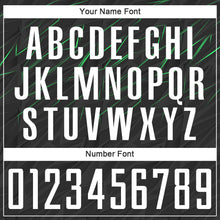 Load image into Gallery viewer, Custom Black White-Neon Green Sublimation Soccer Uniform Jersey
