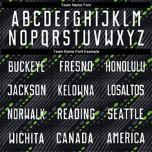 Load image into Gallery viewer, Custom Black White-Kelly Green Sublimation Soccer Uniform Jersey
