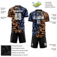 Load image into Gallery viewer, Custom Figure White-Black Third Sublimation Soccer Uniform Jersey
