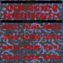 Load image into Gallery viewer, Custom Black Red-Purple Third Sublimation Soccer Uniform Jersey
