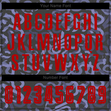 Load image into Gallery viewer, Custom Black Red-Purple Third Sublimation Soccer Uniform Jersey
