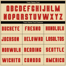 Load image into Gallery viewer, Custom Cream Red-Black Sublimation Fade Fashion Soccer Uniform Jersey
