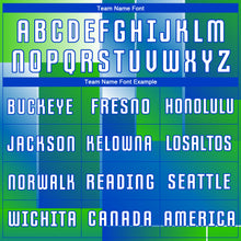 Load image into Gallery viewer, Custom Royal White-Kelly Green Sublimation Soccer Uniform Jersey
