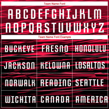 Load image into Gallery viewer, Custom Black White-Red Sublimation Soccer Uniform Jersey
