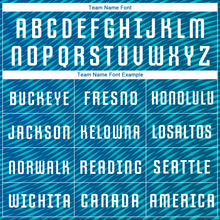 Load image into Gallery viewer, Custom Teal White Sublimation Soccer Uniform Jersey
