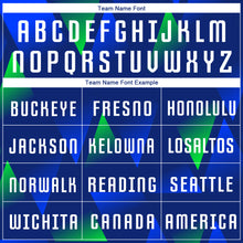 Load image into Gallery viewer, Custom Royal White-Kelly Green Sublimation Soccer Uniform Jersey
