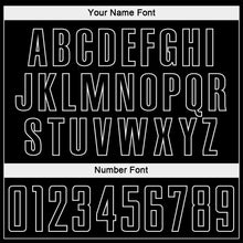 Load image into Gallery viewer, Custom Black White Pinstripe Fade Fashion Sublimation Soccer Uniform Jersey
