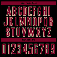 Load image into Gallery viewer, Custom Black Maroon-Cream Pinstripe Fade Fashion Sublimation Soccer Uniform Jersey
