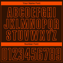 Load image into Gallery viewer, Custom Brown Orange Sublimation Soccer Uniform Jersey
