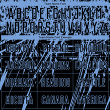 Load image into Gallery viewer, Custom Black Light Blue Sublimation Soccer Uniform Jersey
