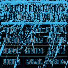 Load image into Gallery viewer, Custom Black Sky Blue Sublimation Soccer Uniform Jersey
