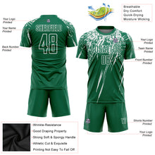 Load image into Gallery viewer, Custom Kelly Green White Sublimation Soccer Uniform Jersey
