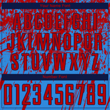 Load image into Gallery viewer, Custom Powder Blue Red-Navy Sublimation Soccer Uniform Jersey
