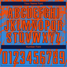 Load image into Gallery viewer, Custom Powder Blue Orange-Navy Sublimation Soccer Uniform Jersey

