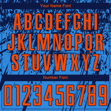 Load image into Gallery viewer, Custom Powder Blue Orange-Navy Sublimation Soccer Uniform Jersey
