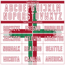 Load image into Gallery viewer, Custom White Kelly Green-Crimson Sublimation Mexico Soccer Uniform Jersey
