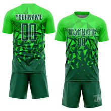 Load image into Gallery viewer, Custom Green Grass Green-White Sublimation Soccer Uniform Jersey
