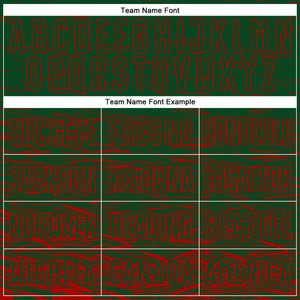 Custom Green Red Sublimation Soccer Uniform Jersey