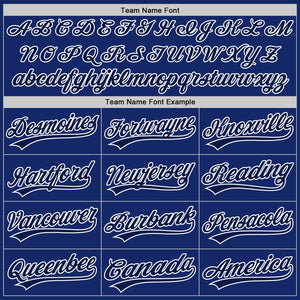 Custom Royal Navy-White Two-Button Unisex Softball Jersey