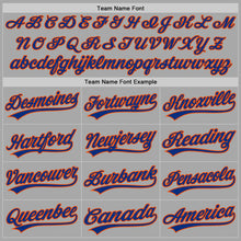 Load image into Gallery viewer, Custom Gray Royal-Orange Two-Button Unisex Softball Jersey
