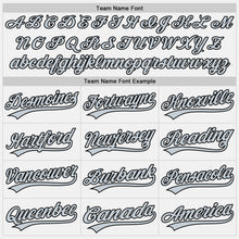 Load image into Gallery viewer, Custom White Silver-Black Two-Button Unisex Softball Jersey
