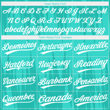 Load image into Gallery viewer, Custom Aqua White 3D Pattern Two-Button Unisex Softball Jersey
