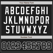 Load image into Gallery viewer, Custom Black Black-White Two-Button Unisex Softball Jersey
