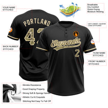 Load image into Gallery viewer, Custom Black Camo-City Cream Two-Button Unisex Softball Jersey
