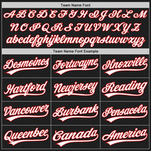 Load image into Gallery viewer, Custom Black White-Red Two-Button Unisex Softball Jersey
