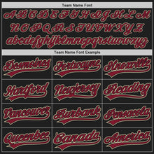 Load image into Gallery viewer, Custom Black Crimson-City Cream Two-Button Unisex Softball Jersey
