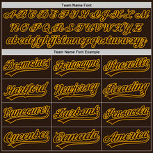 Load image into Gallery viewer, Custom Brown Gold Two-Button Unisex Softball Jersey
