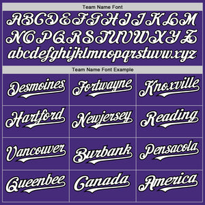 Custom Purple White Kelly Green-Black Authentic Split Fashion Baseball Jersey