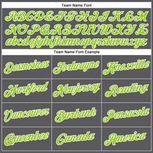 Load image into Gallery viewer, Custom Steel Gray Neon Green-White Performance T-Shirt
