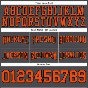 Custom Stitched Steel Gray Orange-Black Football Pullover Sweatshirt Hoodie