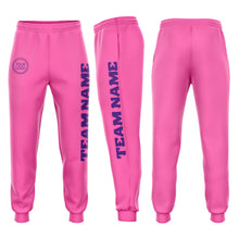 Load image into Gallery viewer, Custom Pink Purple Fleece Jogger Sweatpants
