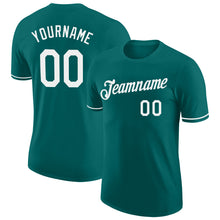 Load image into Gallery viewer, Custom Teal White Performance T-Shirt
