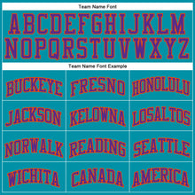 Load image into Gallery viewer, Custom Teal Purple-Orange Authentic Throwback Basketball Jersey
