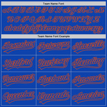 Load image into Gallery viewer, Custom Thunder Blue Orange Authentic Baseball Jersey
