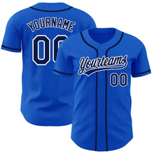 Load image into Gallery viewer, Custom Thunder Blue Navy-White Authentic Baseball Jersey
