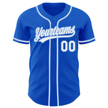 Load image into Gallery viewer, Custom Thunder Blue White-Light Blue Authentic Baseball Jersey
