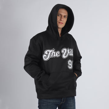 Custom Stitched Black White-Gray Sports Pullover Sweatshirt Hoodie