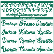 Load image into Gallery viewer, Custom White Kelly Green Authentic Throwback Basketball Jersey
