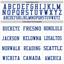 Load image into Gallery viewer, Custom White Red-Royal Mesh Authentic Throwback Football Jersey
